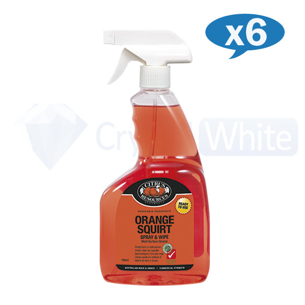 Citrus Resources | Orange Squirt Spray and Wipe 750ml carton quantity | Crystalwhite Cleaning Supplies Melbourne