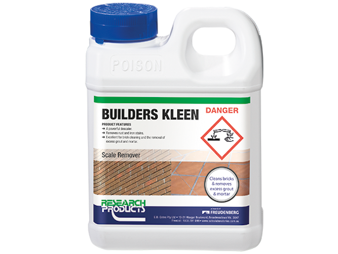 Research Products | Builders Kleen 1Lt | Crystalwhite Cleaning Supplies Melboure