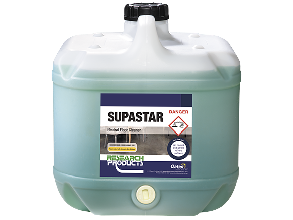 Research Products | Supastar Polished Floor Mop Liquid 15Lt | Crystalwhite Cleaning Supplies Melbourne