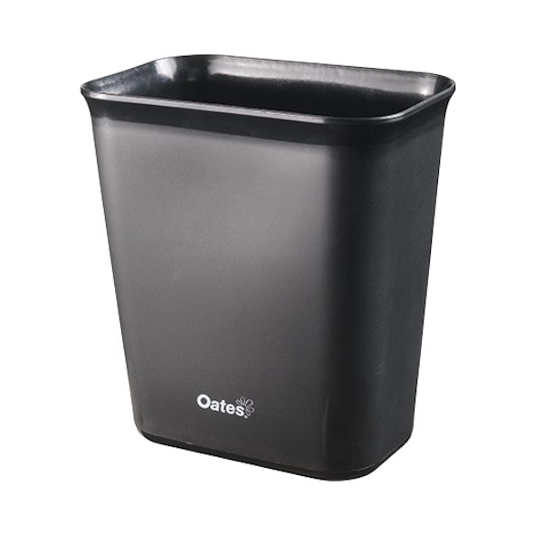 Oates | Desk Bin Black - 10L | Crystalwhite Cleaning Supplies Melbourne