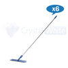 Oates | Ultra Flat Mop Blue Extendable Handle 400mm carton quantity | Crystalwhite Cleaning Supplies Melbourne