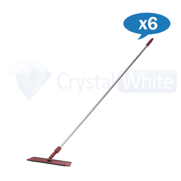 Oates | Ultra Flat Mop Red Extendable Handle 400mm carton quantity | Crystalwhite Cleaning Supplies Melbourne