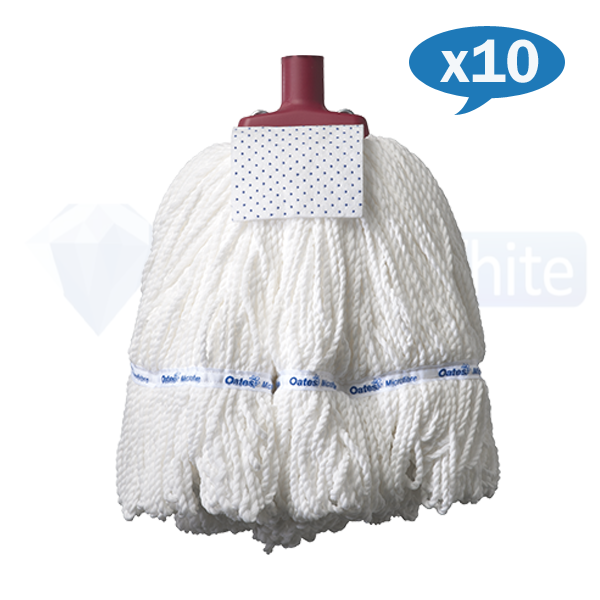 Oates | Microfibre Commercial Round Mop MH-MF-02R carton quantity | Crystalwhite Cleaning Supplies Melbourne