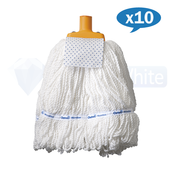 Oates | Microfibre Commercial Round Mop MH-MF-02Y carton quantity | Crystalwhite Cleaning Supplies Melbourne