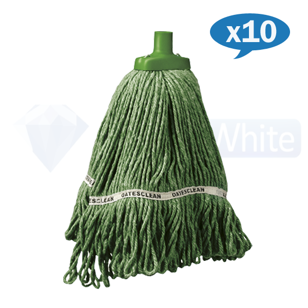 Oates | Oates Duraclean Mop Head Butterfly Cut 350g Green Carton Quantity | Crystalwhite Cleaning Supplies Melbourne