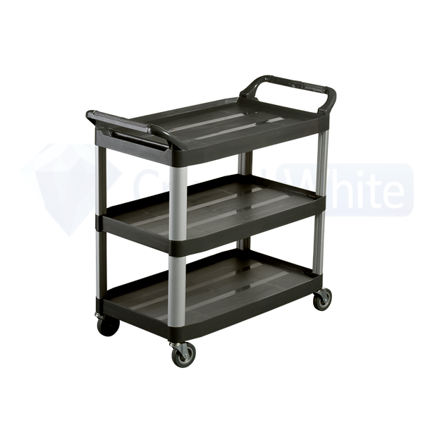 Oates | Utility Cart Charcoal | Crystalwhite Cleaning Supplies Melbourne