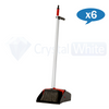 Oates | Platinium Lobby Dust Pan Set Red Carton quantity | Crystalwhite Cleaning Supplies Melbourne