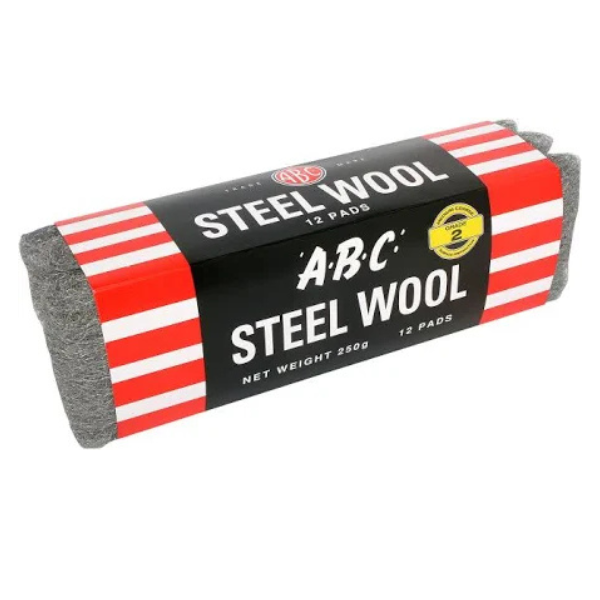 Edco | ABC Steel Wool 250g 12 Sleeves Grade 2 | Crystalwhite Cleaning Supplies Melbourne.