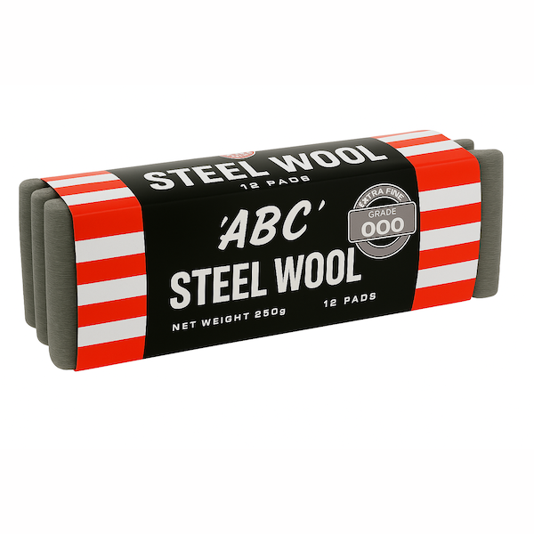ABC Steel Wool 250g 12 Sleeves Grade  000 | Crystalwhite Cleaning Supplies Melbourne