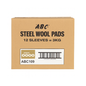 ABC Steel Wool 250g 12 Sleeves Grade  0000 Carton | Crystalwhite Cleaning Supplies Melbourne