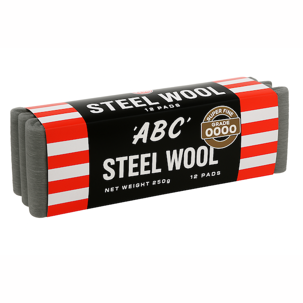 ABC Steel Wool 250g 12 Sleeves Grade  0000 | Crystalwhite Cleaning Supplies Melbourne