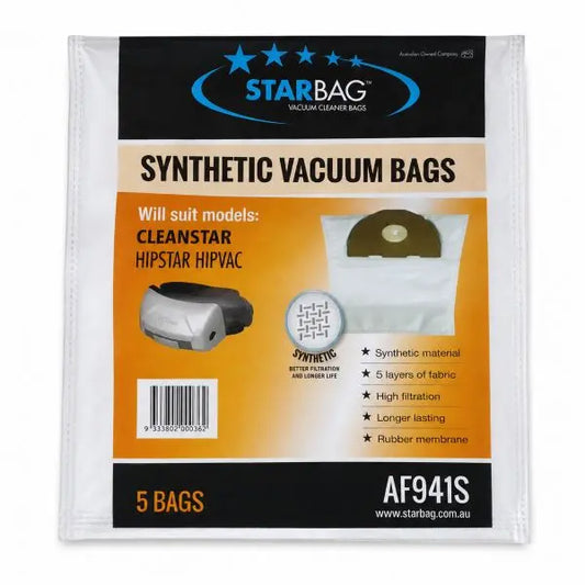 Starbag | AF941S Synthetic Vacuum Cleaner Bags | Crystalwhite Cleaning Supplies Melbourne