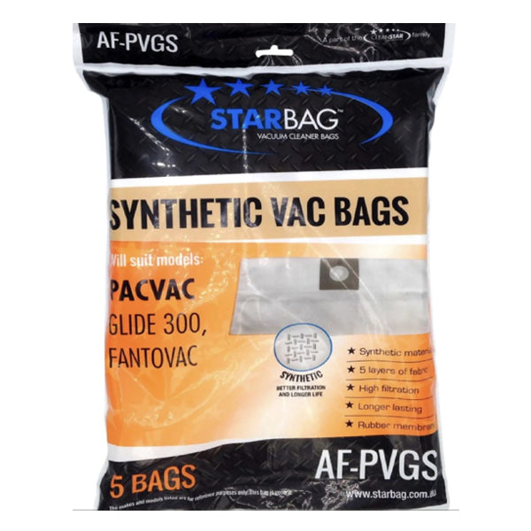 CleanStar Pty Ltd | Starbag AF-PVGS Synthetic Vacuum Cleaner Bags | Crystalwhite Cleaning Supplies Melbourne