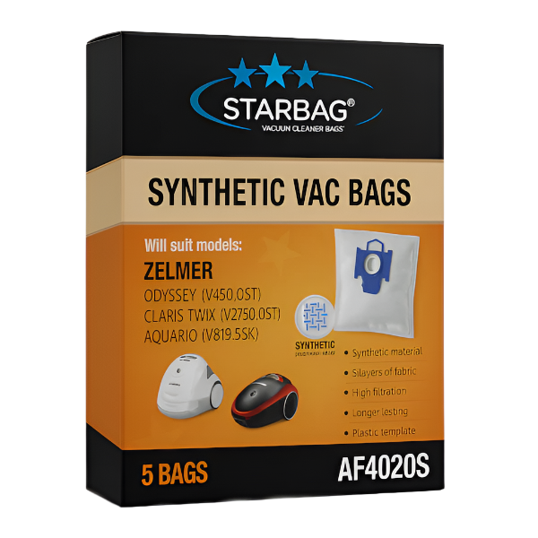 Starbags | AF4020S Vacuum Cleaner Synthetic Bags | Crystalwhite Cleaning Supplies Melbourne