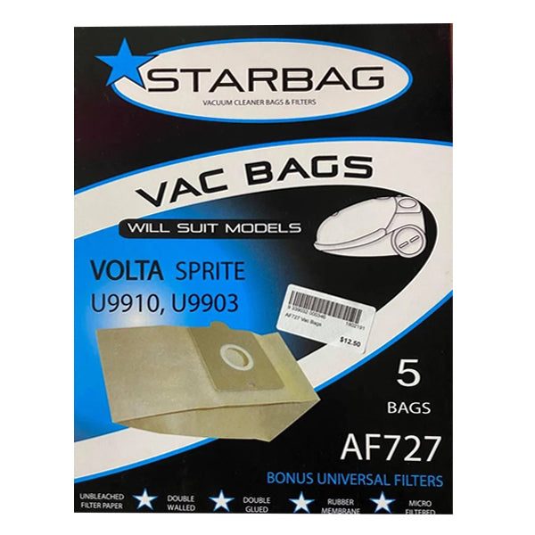 CleanStar Pty Ltd | Starbag AF727 Paper Vacuum Cleaner Bags | Crystalwhite Cleaning Supplies Melbourne