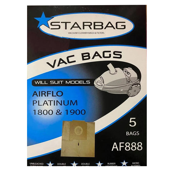 CleanStar Pty Ltd | Starbag AF888 Paper Vacuum Cleaner Bags | Crystalwhite Cleaning Supplies Melbourne