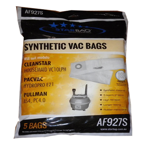 CleanStar Pty Ltd | Starbag AF927S Synthetic Vacuum Cleaner Bags | Crystalwhite Cleaning Supplies Melbourne