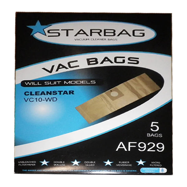 CleanStar Pty Ltd | Starbag AF929 Paper Vacuum Cleaner Bags | Crystalwhite Cleaning Supplies Melbourne