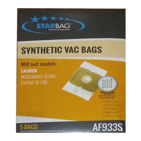 CleanStar Pty Ltd | Starbag AF933S Synthetic Vacuum Cleaner Bags | Crystalwhite Cleaning Supplies Melbourne