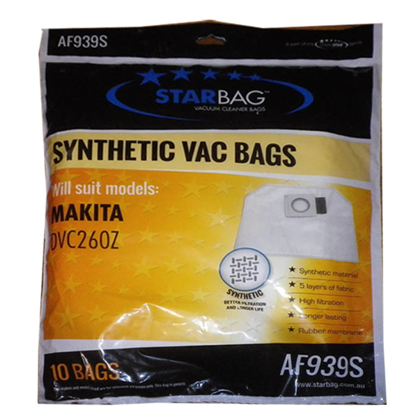 CleanStar Pty Ltd | Starbag AF939S Synthetic Vacuum Cleaner Bags | Crystalwhite Cleaning Supplies Melbourne