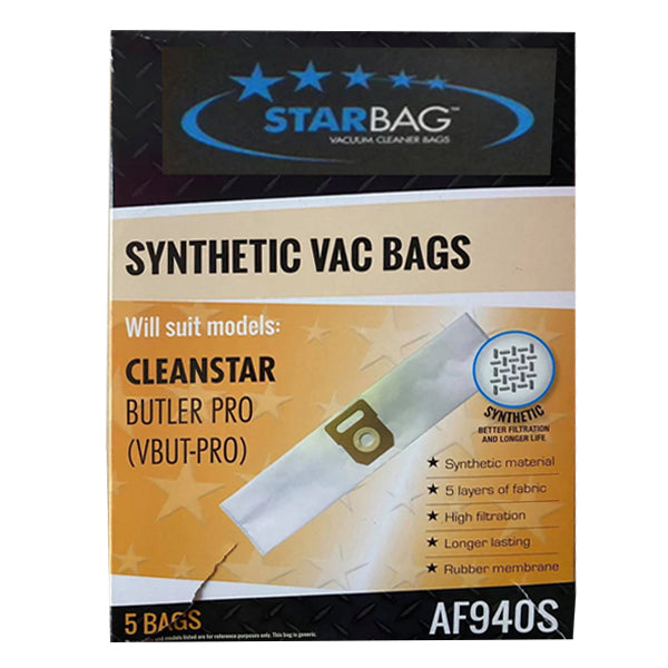 CleanStar Pty Ltd | Starbag AF940S Synthetic Vacuum Cleaner Bags | Crystalwhite Cleaning Supplies Melbourne