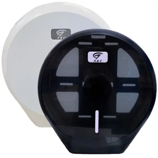 Gentility Single Jumbo Toilet Roll Dispenser Black or White