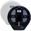 A & C Gentility Paper | Gentility Single Jumbo Toilet Roll Dispenser Black or White | Crystalwhite Cleaning Supplies Melbourne