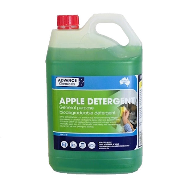 Advance Chemicals | Apple Sink Dishwashing Detergent 5Lt | Crystalwhite Cleaning Supplies Melbourne
