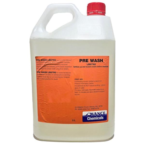 Advance Chemicals | Pre Wash 5Lt Fabric Stain Remover for Laundry | Crystalwhite Cleaning Supplies Melbourne 