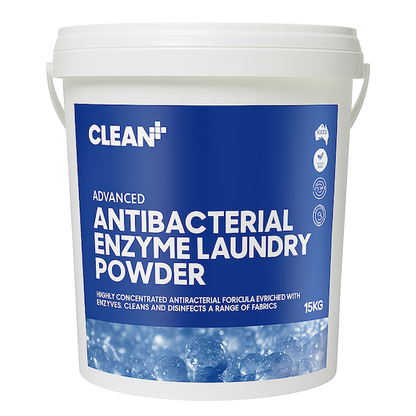 Clean Plus | Advanced Antibacterial Premium Enzyme Laundry Powder | Crystalwhite Cleaning Supplies 