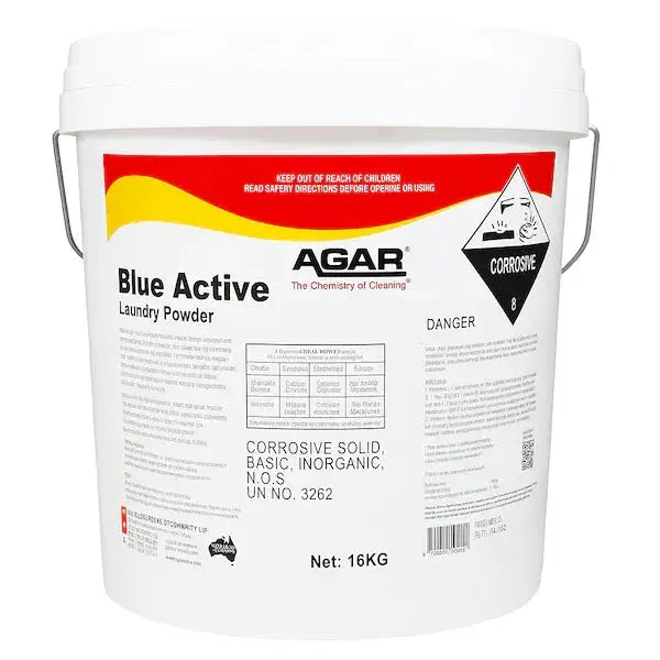 Agar | Agar Blue Active Laundry Powder | Crystalwhite Cleaning Supplies Melbourne