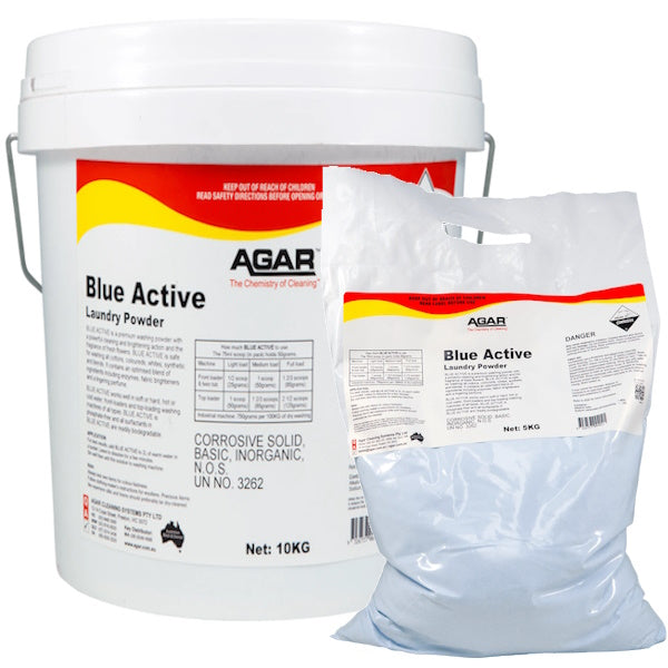 Agar | Blue Active Laundry Powder Group | Crystalwhite Cleaning Supplies Melbourne