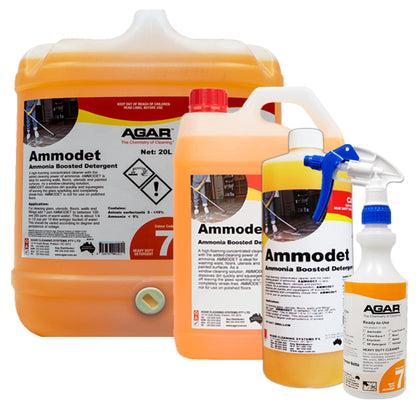Agar | Ammodet Ammonia Boosted Detergent Group | Crystalwhite Cleaning Supplies Melbourne