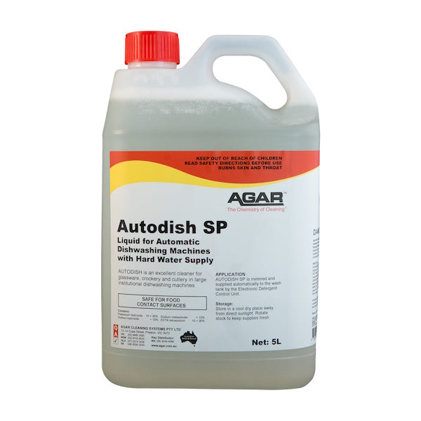Agar | Autodish SP 5Lt Commercial Dishwasher Detergent |  Crystalwhite Cleaning Supplies Melbourne