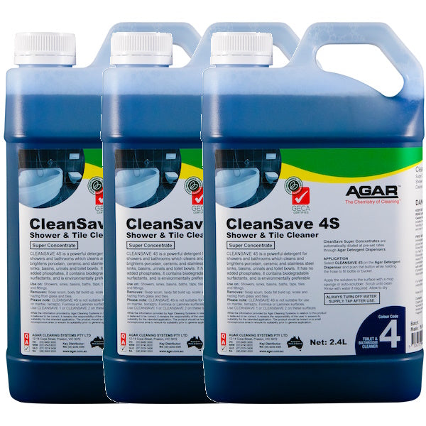 Agar | CleanSave 4S Shower and Tile Cleaner | Crystalwhite Cleaning Supplies Melbourne