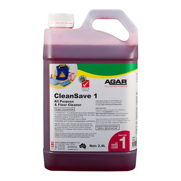 Agar | CleanSave 1 All Purpose & Floor Cleaner | Crystalwhite Cleaning Supplies Melbourne