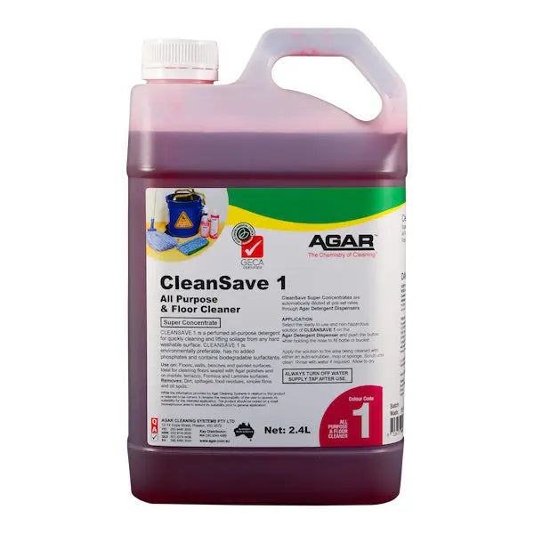 Agar CleanSave 1 All Purpose & Floor Cleaner | Floral fragrance 2.4Lt
