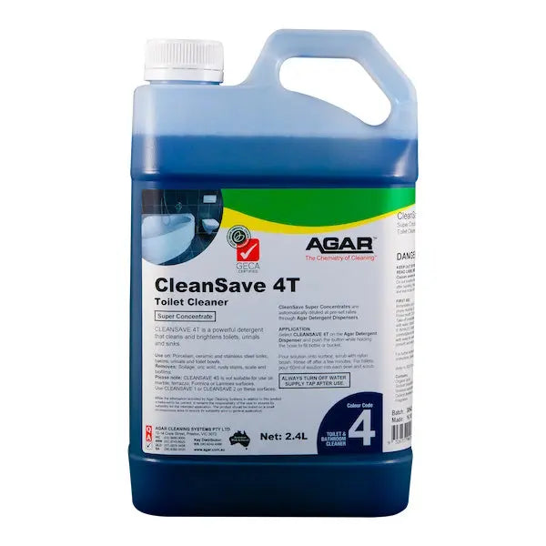 Agar CleanSave 4T Toilet Cleaner Concentrated 2.4Lt