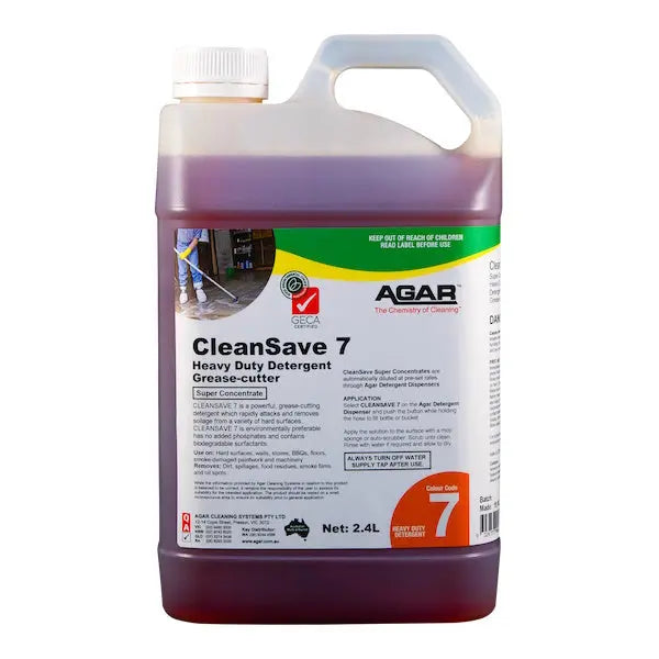 Agar CleanSave 7 Grease Cutting Detergent |  Citrus Fragrance 2.4Lt