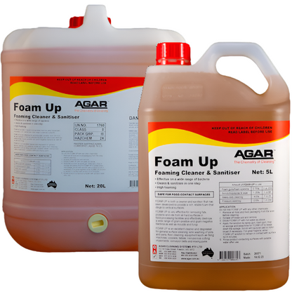 Agar | Foam Up Group Cleaner and Sanitiser | Crystalwhite Cleaning Supplies Melbourne