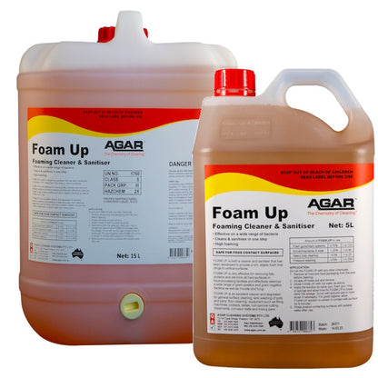 Agar | Agar Foam Up Cleaner and Sanitiser | Crystalwhite Cleaning Supplies Melbourne