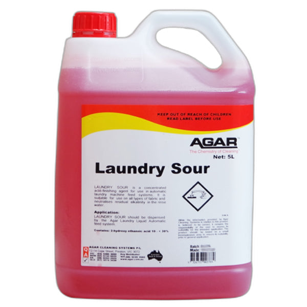 Agar | Laundry Sour Acid Washing Agent 5Lt | Crystalwhite Cleaning Supplies Melbourne