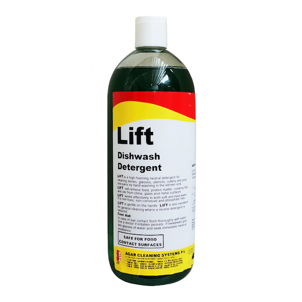 Agar | Lift Dishwashing Detergent 1Lt | Crystalwhite Cleaning Supplies Melbourne