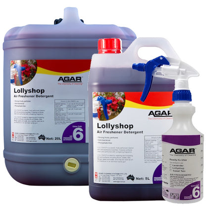 Agar | Lollyshop Detergent and Air Freshener Group | Crystalwhite Cleaning Supplies Melbourne