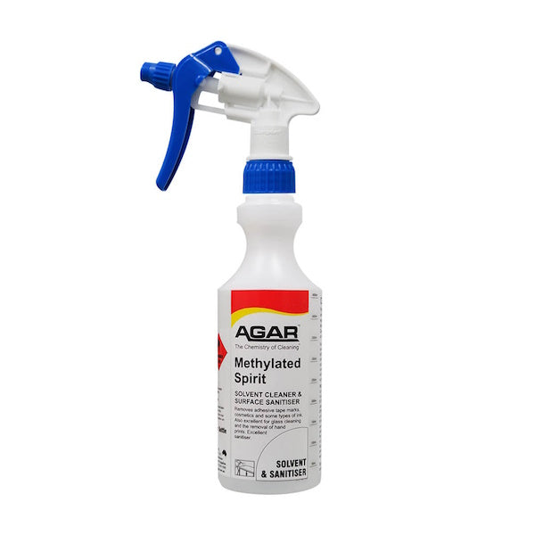 Agar | Methylated Spirit 500ml Empty Bottle | Crystalwhite Cleaning Supplies Melbourne