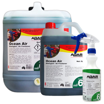 Agar | Ocean Air Detergent and Air Freshener Group | Crystalwhite Cleaning Supplies Melbourne