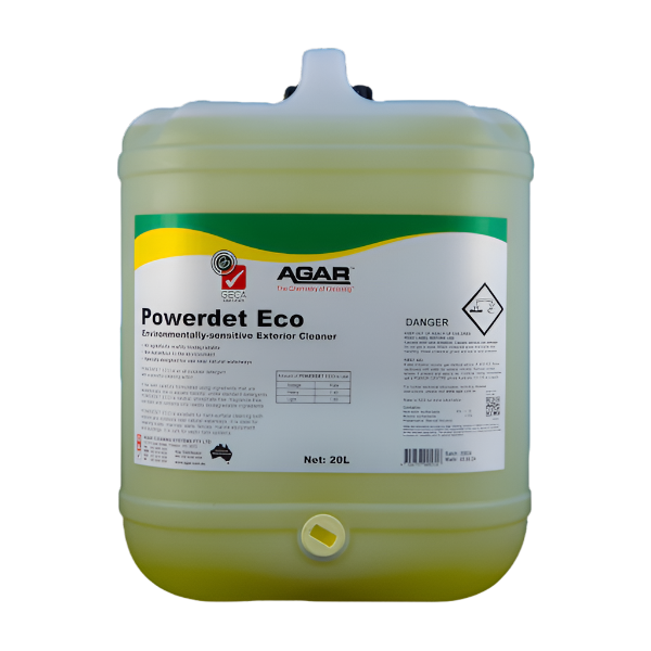 Agar | Powerdet Eco 20Lt  Multipurpose Detergent | Crystalwhite Cleaning Supplies Melbourne