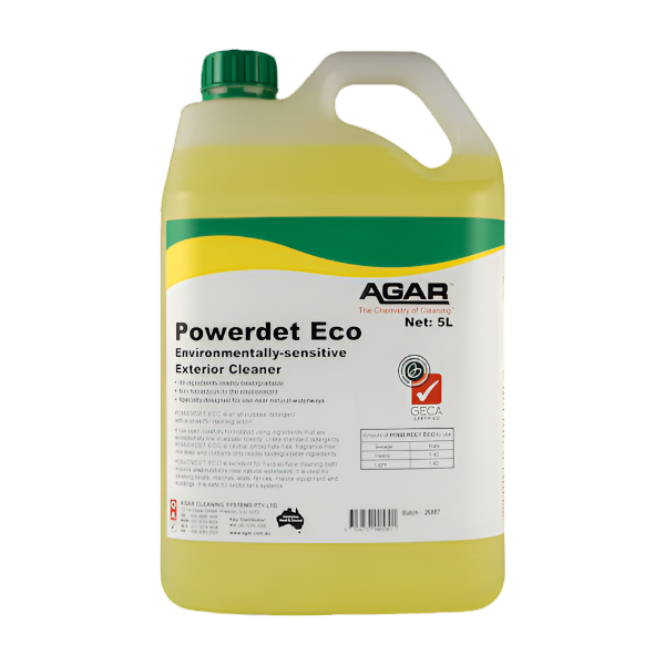Agar | Powerdet Eco 5Lt Spray Bottle Multipurpose Detergent | Crystalwhite Cleaning Supplies Melbourne