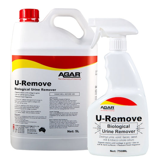 Agar | U Remove Biological Urine Remover | Crystalwhite Cleaning Supplies Melourne