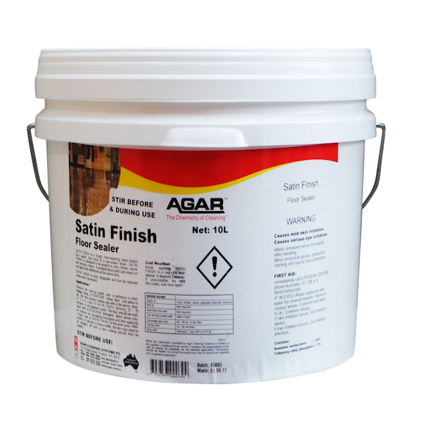 Agar | Satin Finish Floor Sealer 10Lt | Crystalwhite Cleaning Supplies Melbourne